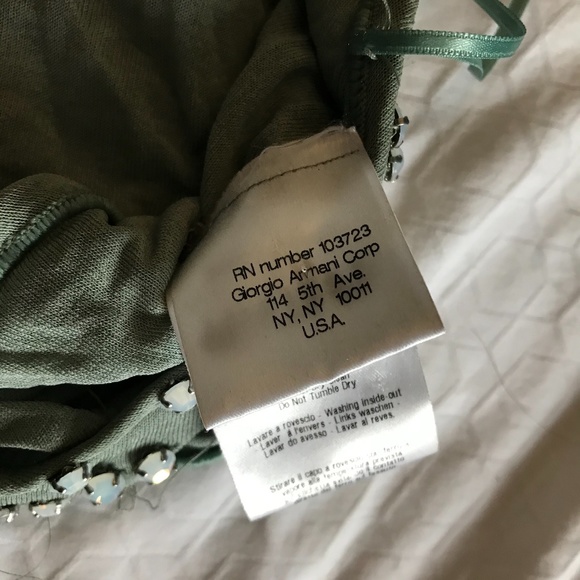 Giorgio Armani Jade Beaded Crop Top - Picture 5 of 8